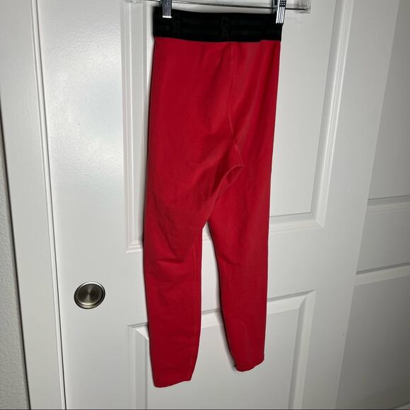 Good American The Icon Pink High Waisted 7/8 Leggings Size XS - Picture 7 of 7